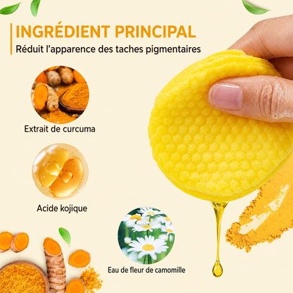 Pads Nettoyants au Curcuma 3 en 1