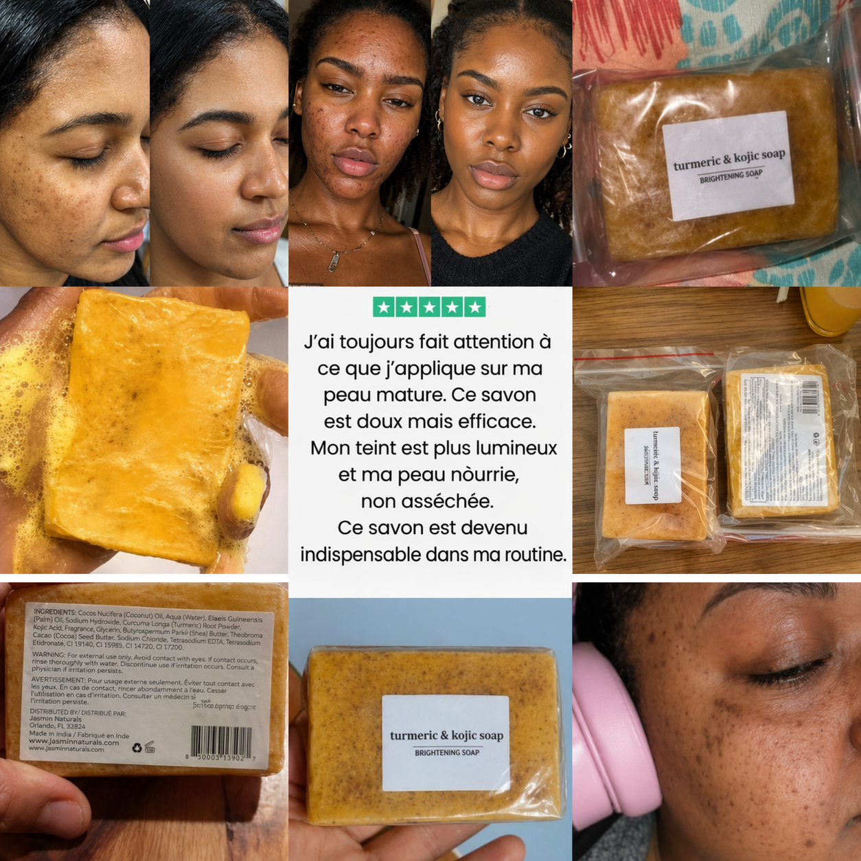 Savon Anti-Taches & Hyperpigmentation au curcuma