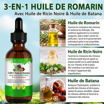 Huile de Romarin 3 en 1