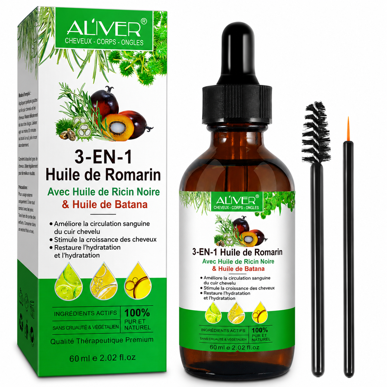 Huile de Romarin 3 en 1