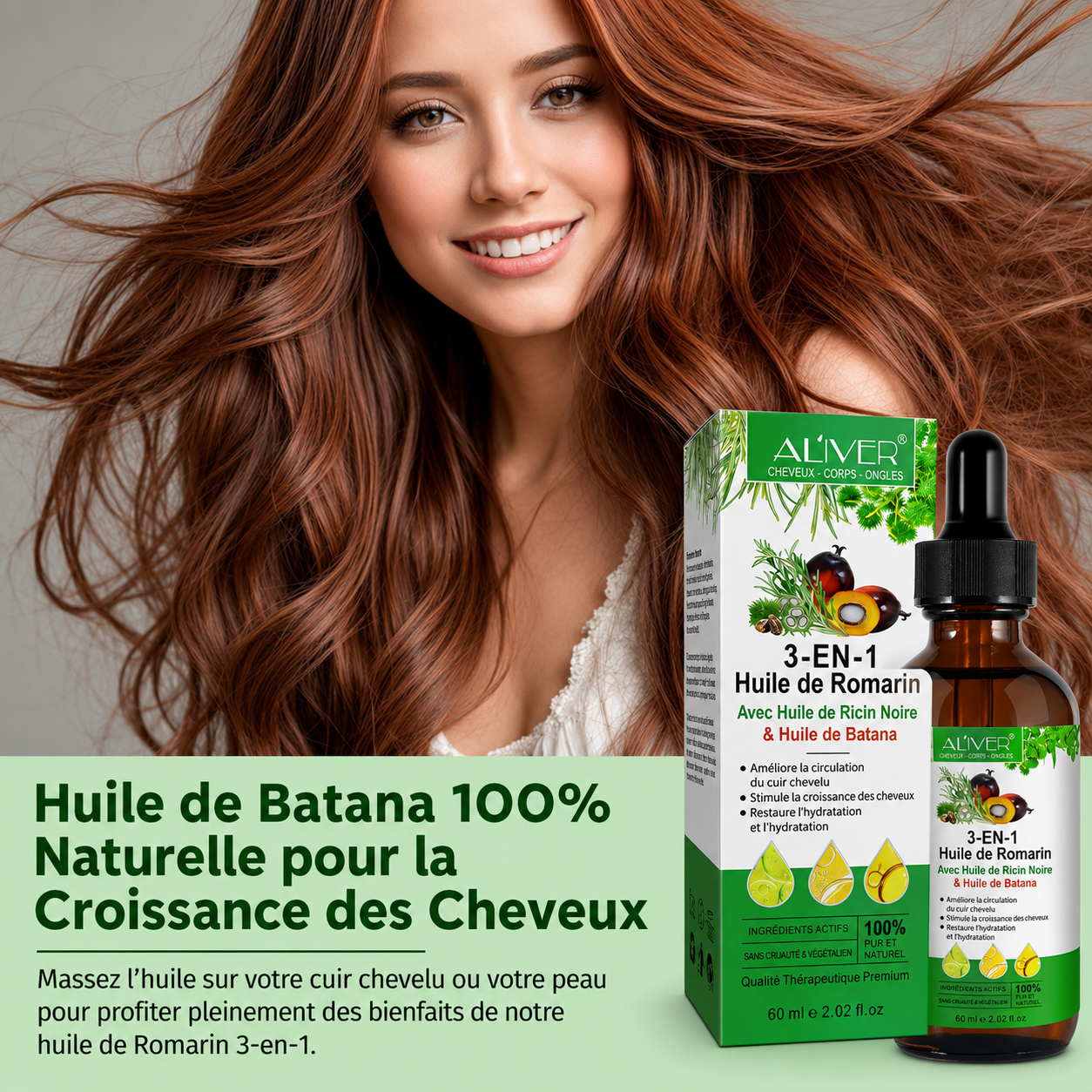 Huile de Romarin 3 en 1